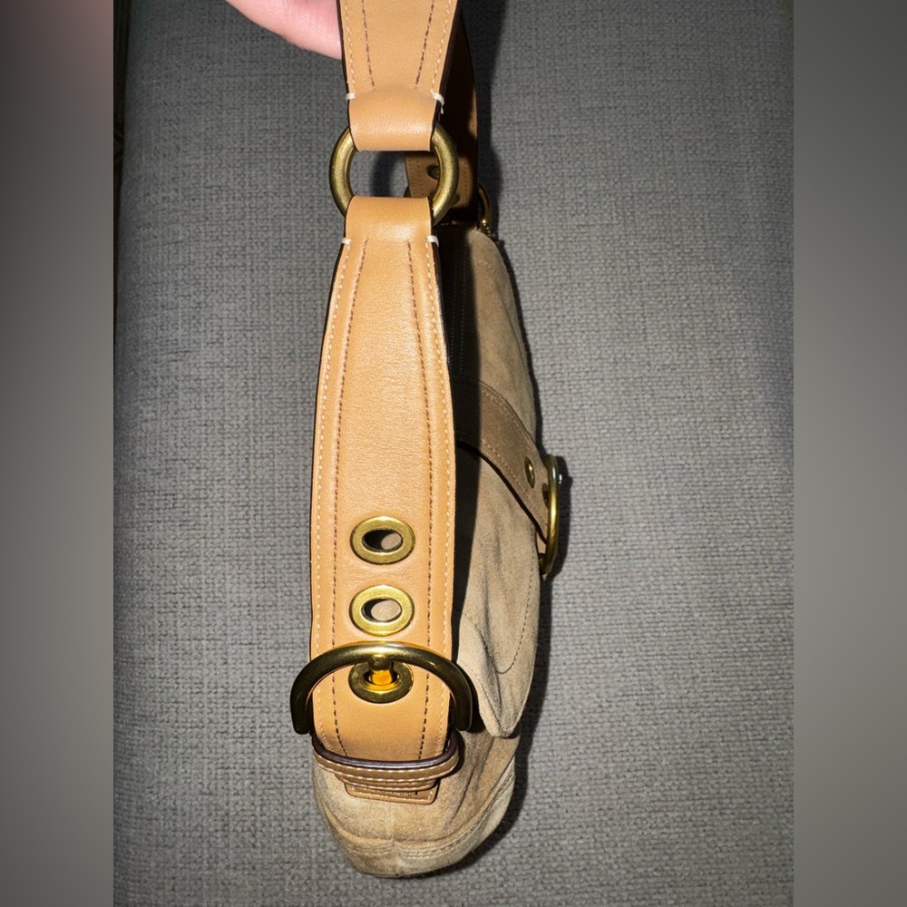 Coach Suede Soho Flap Shoulder Bag - Picture 4 of 16